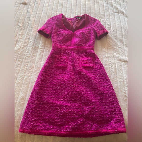 Andrew GN Size 36 gorgeous pink tweed dress - Picture 8 of 8